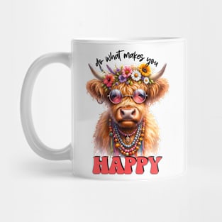 Hippie Highland Cow Mug